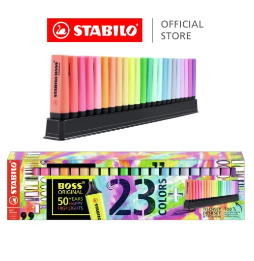 Оригинальные пастельные маркеры Stabilo Boss 23 шт. флуоресцентный маркер цвета