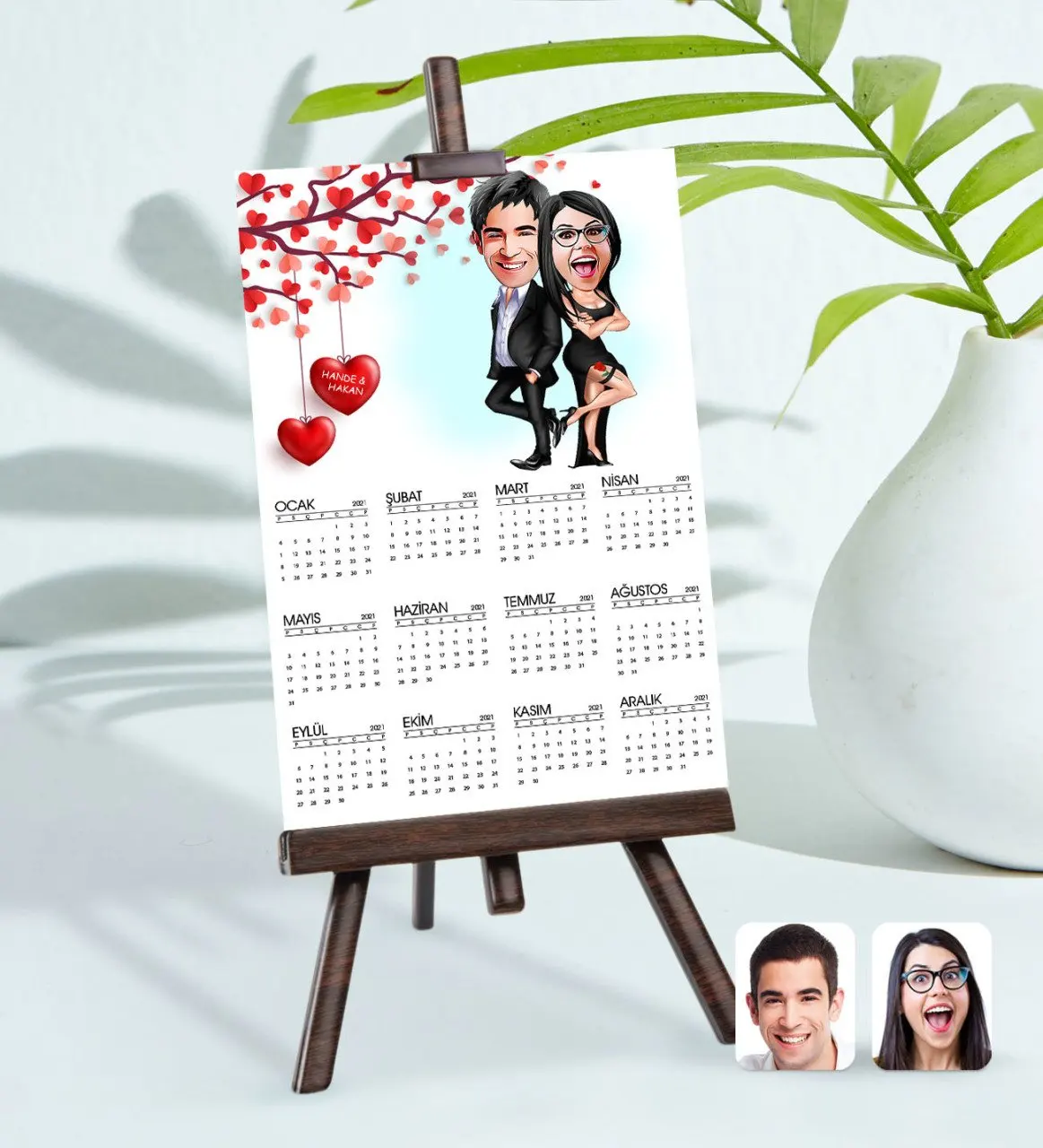 Personalized 15x21 cm Photo Card Valentine Caricature Of easel 2021 calendar-6
Personalized 15x21 cm Photo Card Valentine Caricature Of easel 2021 calendar-6