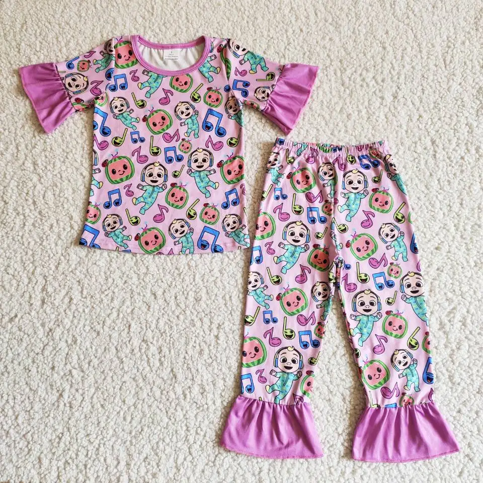 children girl spring boutique clothing set cute pink short sleeve and ruffle pant 2 pcs toddler clothing set kids outfit
children girl spring boutique clothing set cute pink short sleeve and ruffle pant 2 pcs toddler clothing set kids outfit