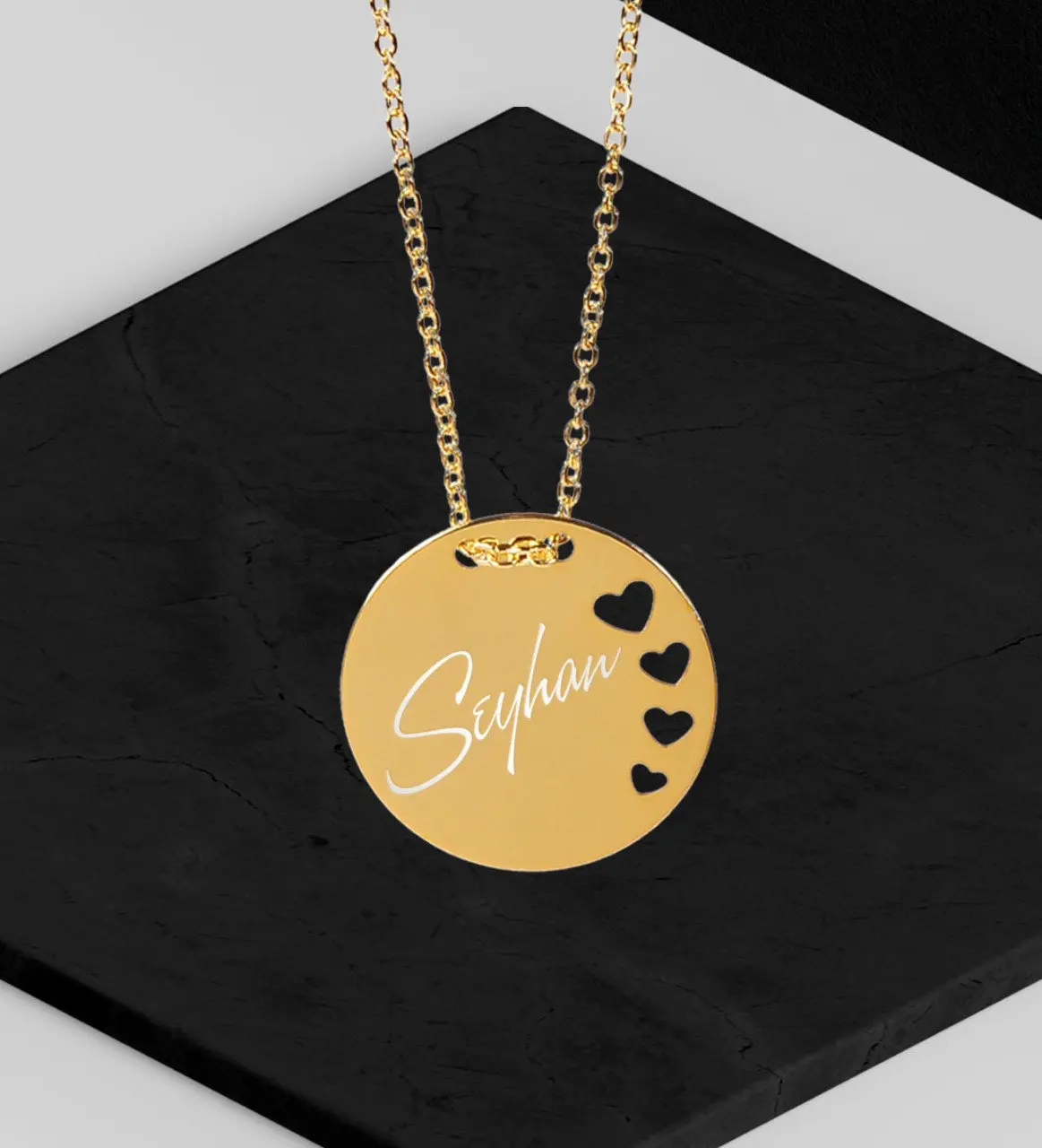 

Персонализированные Золотые круглые сердечки ожерелье выгодная стоимость надежное качество стильные совместимые сувениры вдумчивый День...