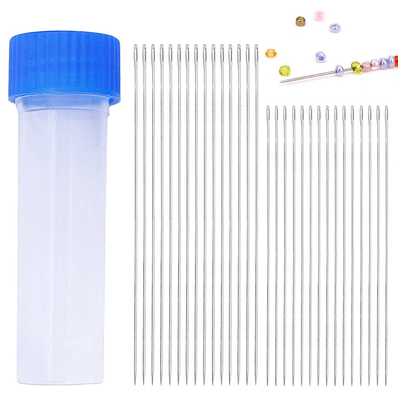 50Pcs Superfine Beaded Needle 40mm/55mm Beading Needles Threading String Cord Jewelry Craft Making Tool With Plastic Bottle
50Pcs Superfine Beaded Needle 40mm/55mm Beading Needles Threading String Cord Jewelry Craft Making Tool With Plastic Bottle