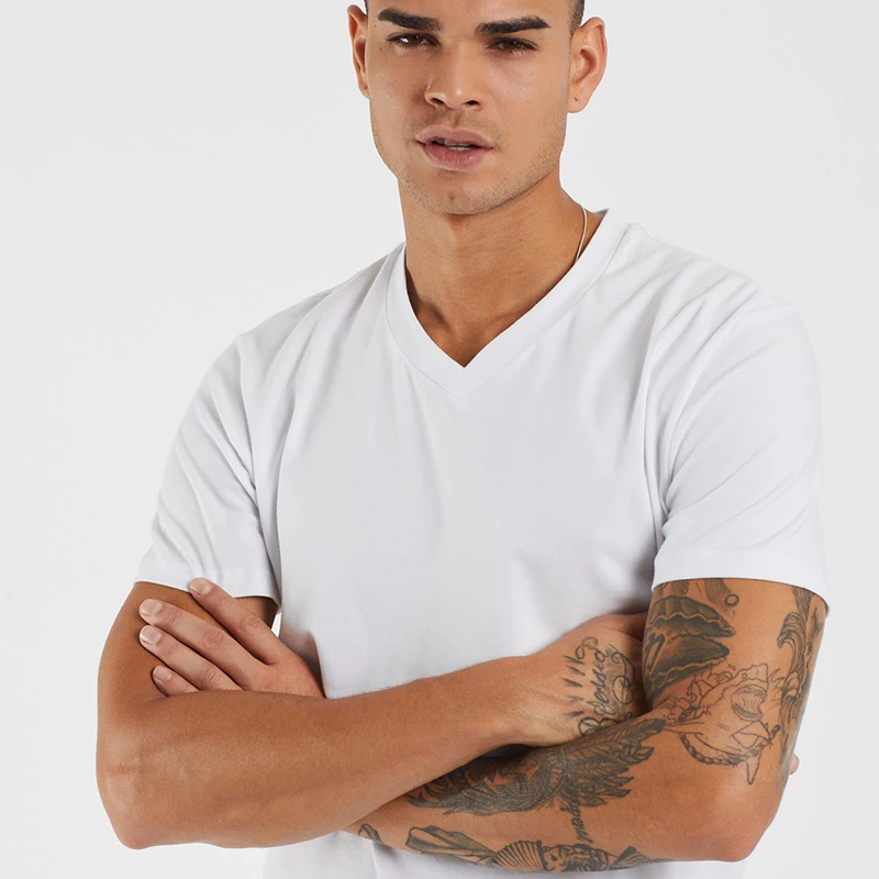 2020 New Season Men V-Neck T-Shirt Basic Casual %100 Cotton Regular Black White Male Tops Tees Tbasic 
2020 New Season Men V-Neck T-Shirt Basic Casual %100 Cotton Regular Black White Male Tops Tees Tbasic