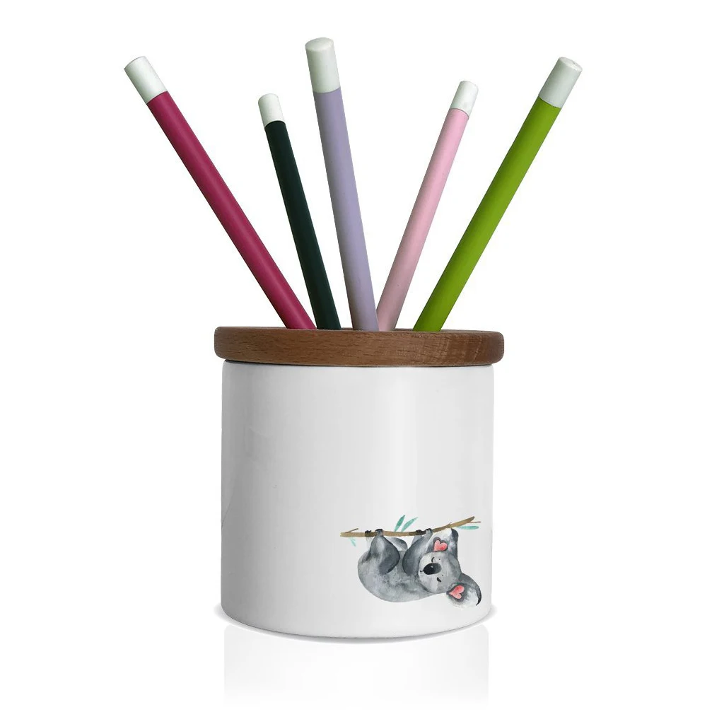 Custog Pen/Pencil Holder For Desk Organizer With Wooden Cover Office Desk Accessories Koala
Custog Pen/Pencil Holder For Desk Organizer With Wooden Cover Office Desk Accessories Koala