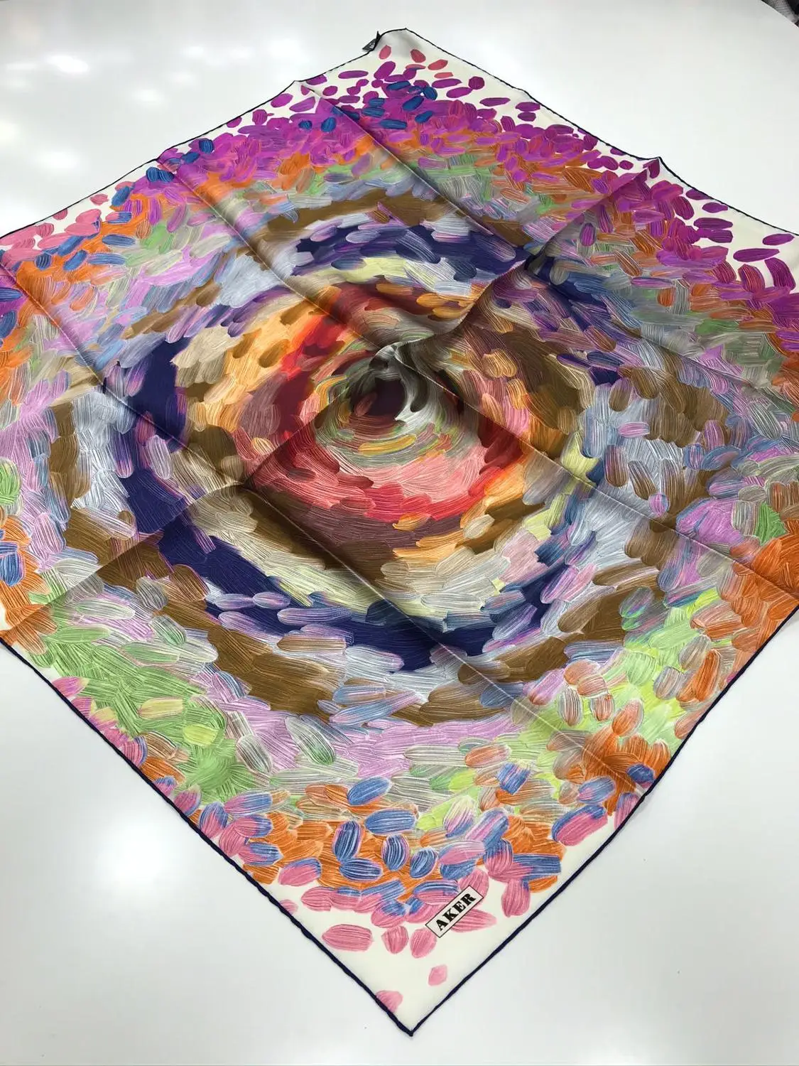 Aker Only 100% Silk Woman Flower and Bandana Head Hijab Colorful Pattern / 90X90
Aker Only 100% Silk Woman Flower and Bandana Head Hijab Colorful Pattern / 90X90