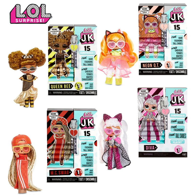 

L.O.L. NEW Dolls J.K.15 Cm Figure And Pink Miss Par-Thai Limited Edition Accessories Child Figures Toys Original Gift For Girls