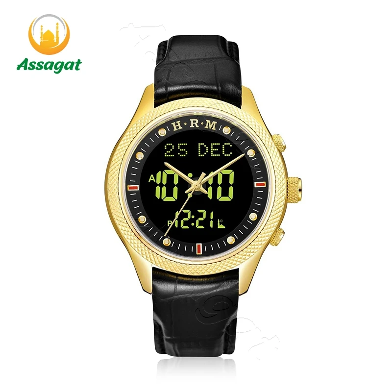 Buy Cheap At The Best Price Muslim Men's Quartz Electronic Digital Wrist Watch Waterproof With Compass Al-Harameen Islamic Alfajr Original For