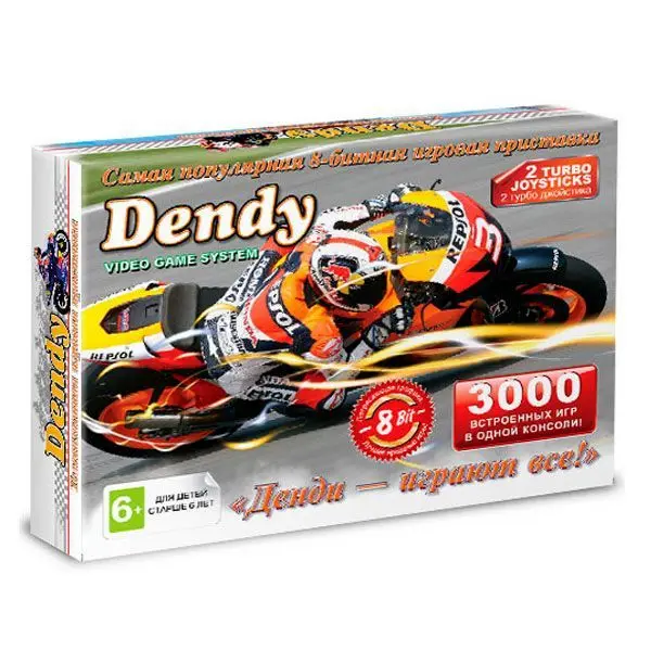 Игровая приставка Dendy 3000 в 1 Junior Дэнди 8bit | Электроника