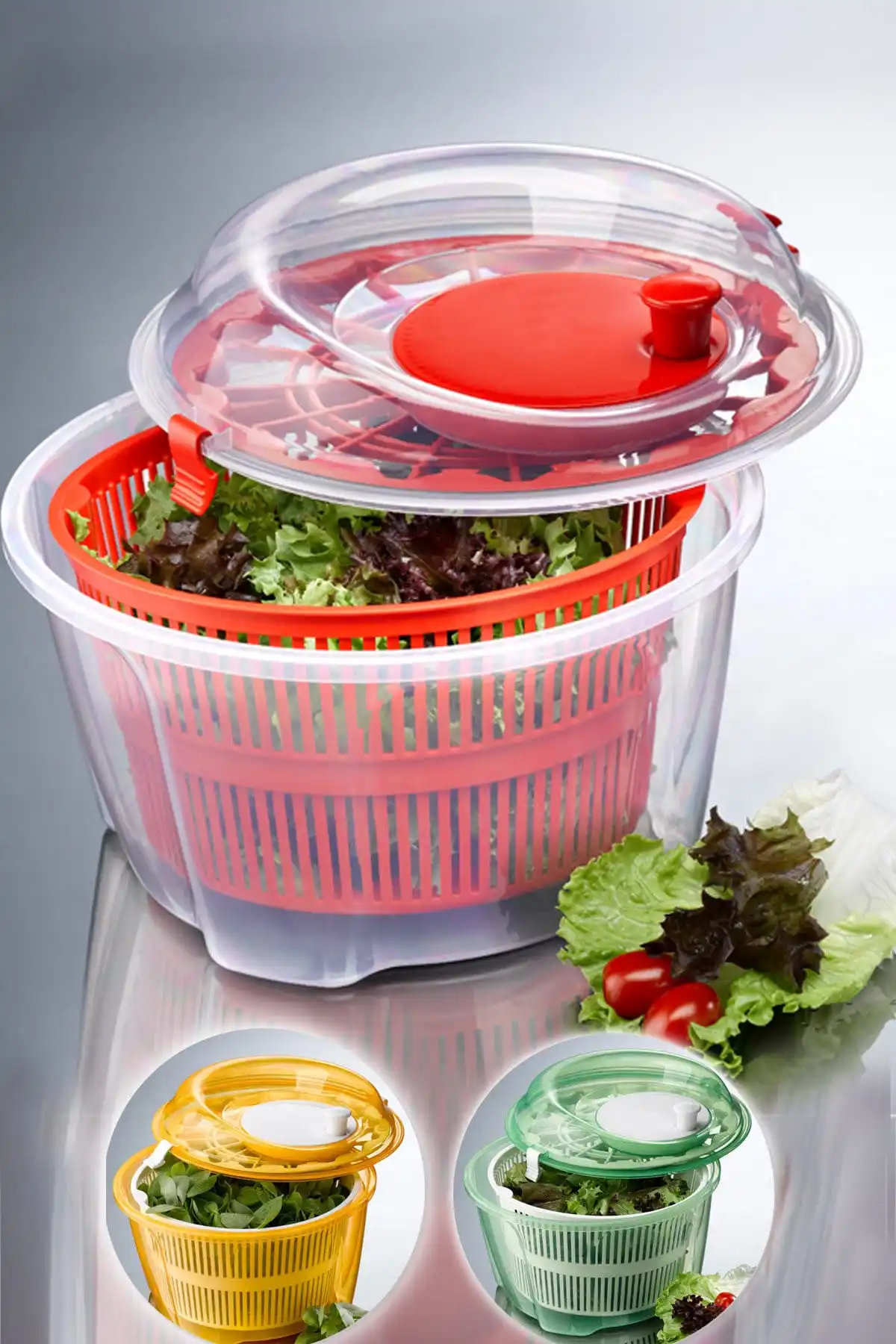 Vegetable Dryer 4,4 Liter Salad Manual Dryer High Quality Durable Economic Kitchen Tools And Accessories
Vegetable Dryer 4,4 Liter Salad Manual Dryer High Quality Durable Economic Kitchen Tools And Accessories