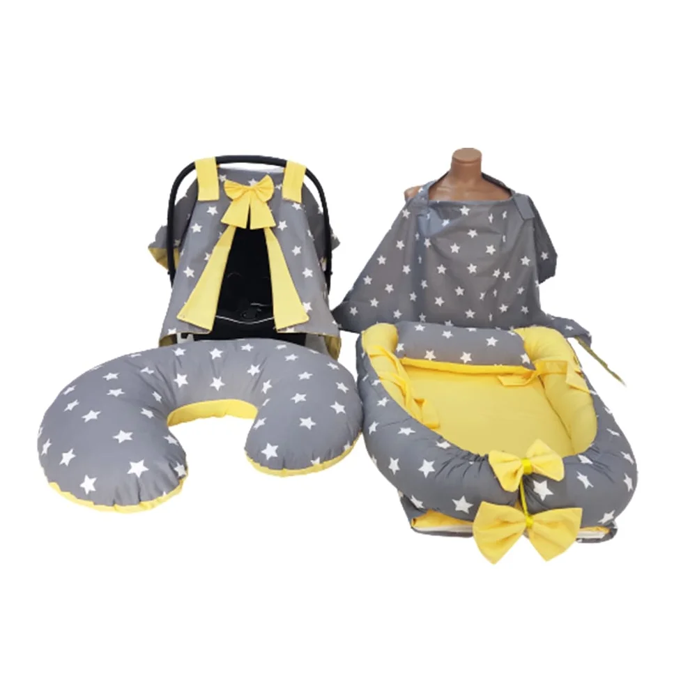 Mother Baby 4'lü Babynest Set Breastfeeding Apron Living Cushion Stroller Cover Portable Cradle Sleeping Basket Travel Bed Seat
Mother Baby 4'lü Babynest Set Breastfeeding Apron Living Cushion Stroller Cover Portable Cradle Sleeping Basket Travel Bed Seat