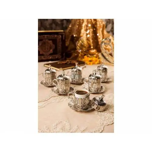 Garbi 6 pieces Ottoman Turkish coffee set with tulip motif metal rectangular coffee set with lid, tray Kitchen Home Accesories
Garbi 6 pieces Ottoman Turkish coffee set with tulip motif metal rectangular coffee set with lid, tray Kitchen Home Accesories