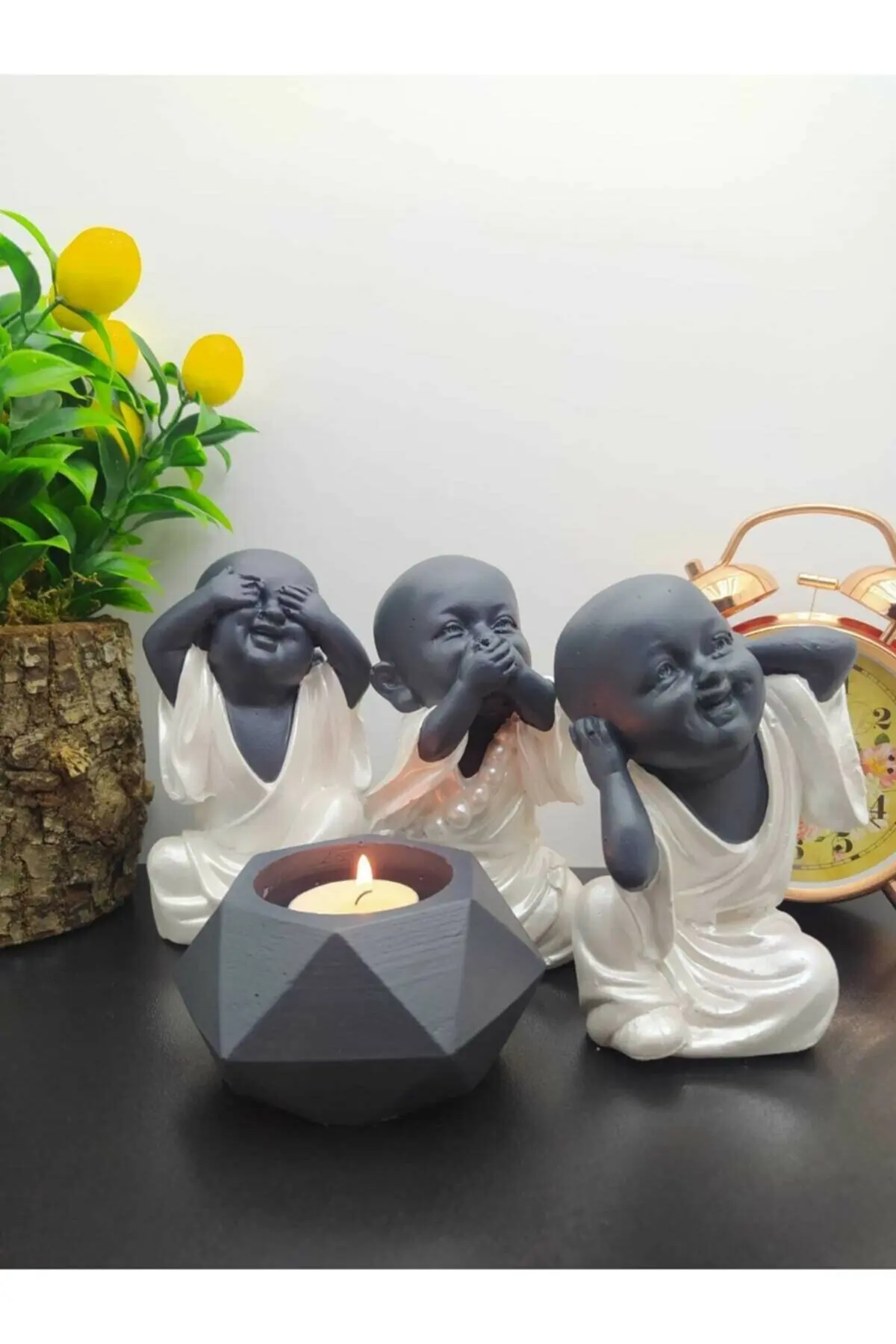 I Didn't See - I Didn't Hear - I Don't Know 3 Candle Holders 3 Trinkets Set of 615
I Didn't See - I Didn't Hear - I Don't Know 3 Candle Holders 3 Trinkets Set of 615