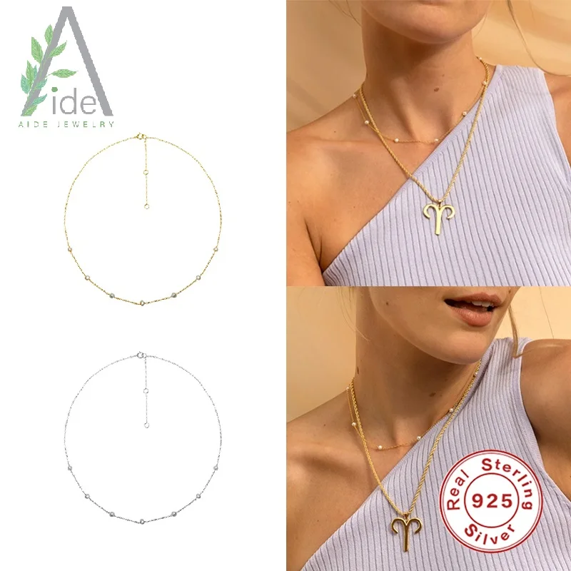 1 Pc Simple 925 Sterling Silver Jewelry Necklace with 7 Pcs Pearl Box Chain Choker Necklace Kolye Collares Bijoux Femme
1 Pc Simple 925 Sterling Silver Jewelry Necklace with 7 Pcs Pearl Box Chain Choker Necklace Kolye Collares Bijoux Femme