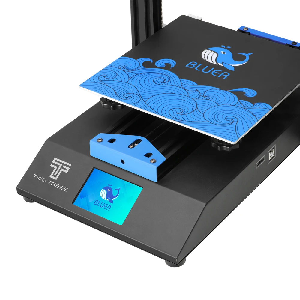 3D-принтер Twotrees FDM Bluer V2 I3 с цветным сенсорным экраном 3 5 дюйма TMC2225 | Компьютеры и