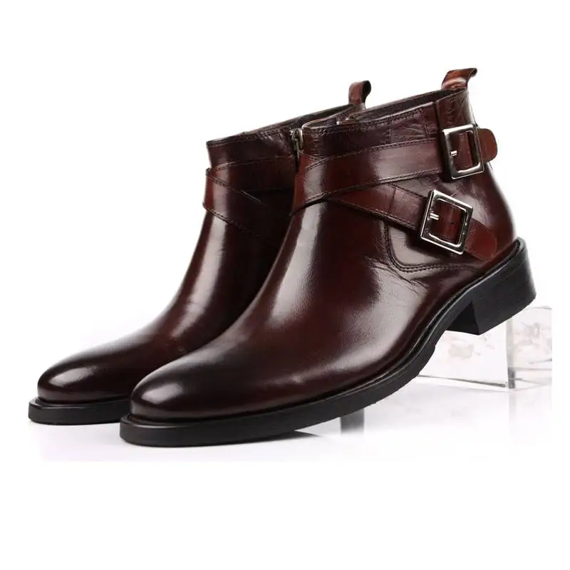 New Pointed Toe Slip-On Ankle Boots Men Hombre Genuine Leather Men Motorcycle Boots For Men Work High Top Men Shoes
New Pointed Toe Slip-On Ankle Boots Men Hombre Genuine Leather Men Motorcycle Boots For Men Work High Top Men Shoes