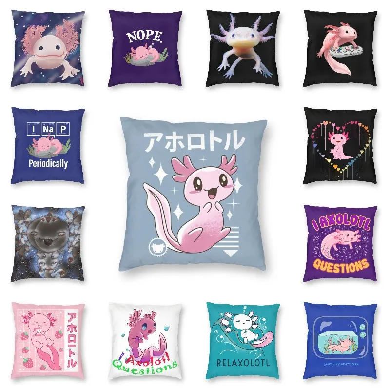 Квадратная декоративная подушка Kawaii Axolotl, домашняя декоративная двухсторонняя подушка с принтом Ambystoma Мексиканская, наволочка для гостиной
Квадратная декоративная подушка Kawaii Axolotl, домашняя декоративная двухсторонняя подушка с принтом Ambystoma Мексиканская, наволочка для гостиной