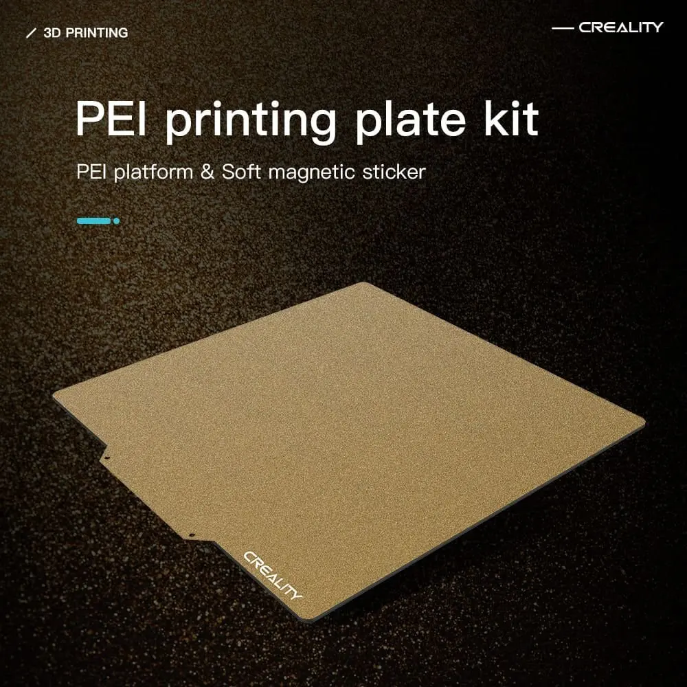 Creality Gold PEI Printing Plate with Frosted Surface 235*235*2mm for Ender Series
Creality Gold PEI Printing Plate with Frosted Surface 235*235*2mm for Ender Series