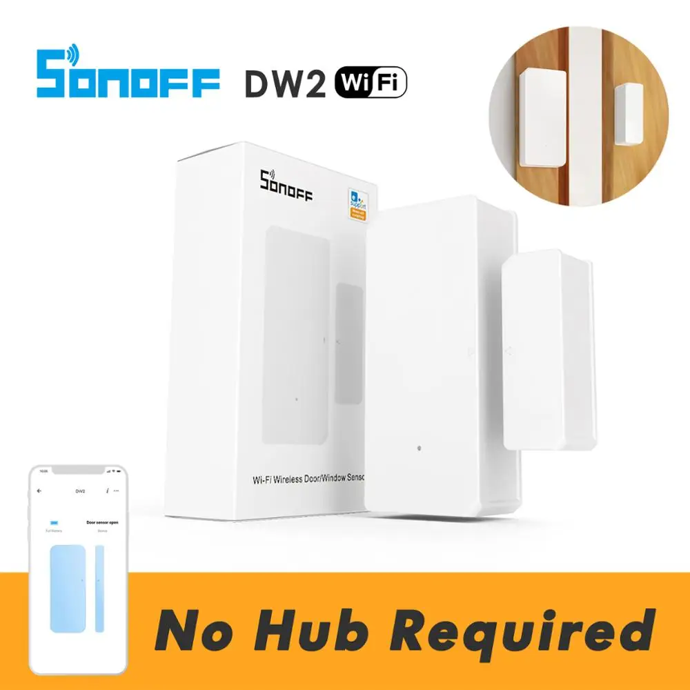 SONOFF Wifi датчик для двери DW2 умный беспроводной окна не требуется хаб Gateway