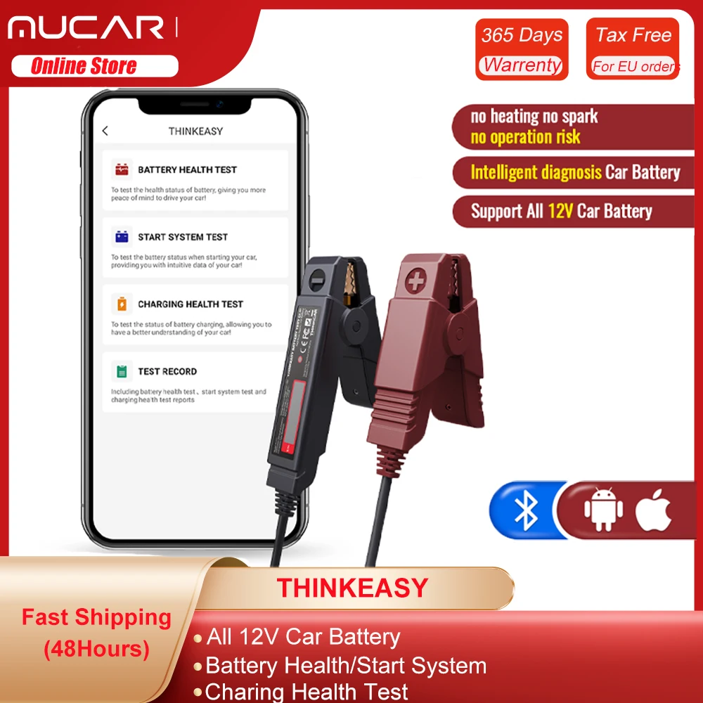 THINKCAR THINKEASY 12 В, тест на заряжаемость аккумулятора, инструмент Cricut для зарядки, тестирование системы запуска автомобиля, диагностические инс...
THINKCAR THINKEASY 12 В, тест на заряжаемость аккумулятора, инструмент Cricut для зарядки, тестирование системы запуска автомобиля, диагностические инс...