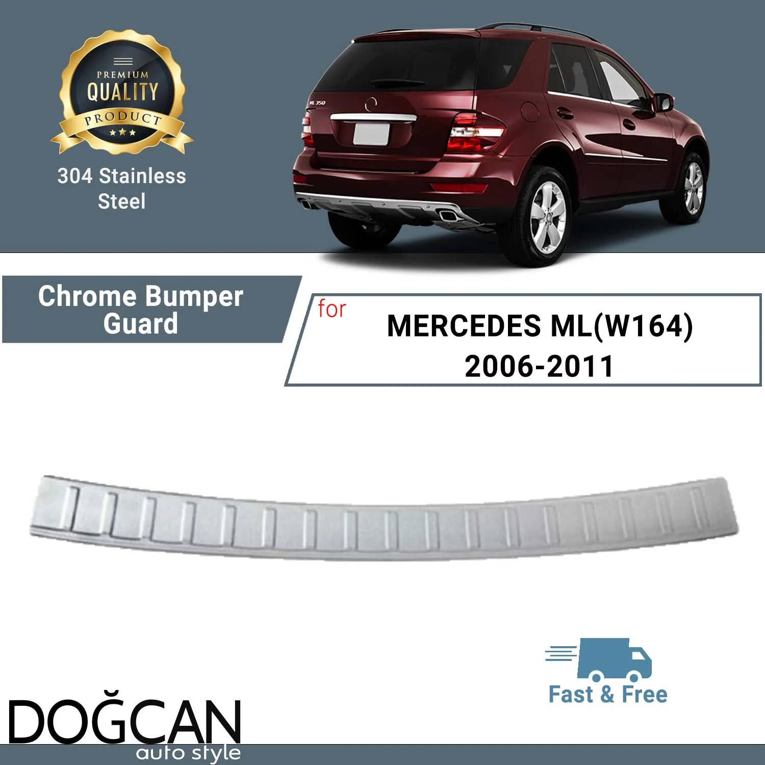 Хромированная защита для заднего бампера MERCEDES ML(W164) 2006-2011, протектор для порога багажника из нержавеющей стали, защитная крышка багажника, отделка
Хромированная защита для заднего бампера MERCEDES ML(W164) 2006-2011, протектор для порога багажника из нержавеющей стали, защитная крышка багажника, отделка