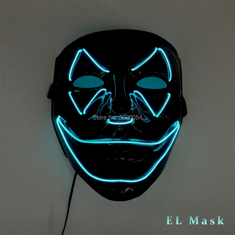 New arrival Halloween Decorative 10 Colors Choice EL wire face mask Night Club Bar DJ Mask Powered by DC-3V Driver
New arrival Halloween Decorative 10 Colors Choice EL wire face mask Night Club Bar DJ Mask Powered by DC-3V Driver