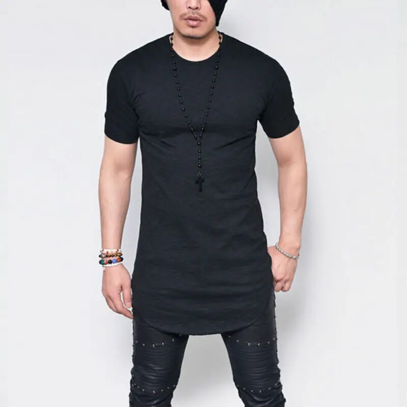 New men's T-shirt super long high waist City T-shirt long line super solid top with T-shirt basic elastic T-shirt
New men's T-shirt super long high waist City T-shirt long line super solid top with T-shirt basic elastic T-shirt