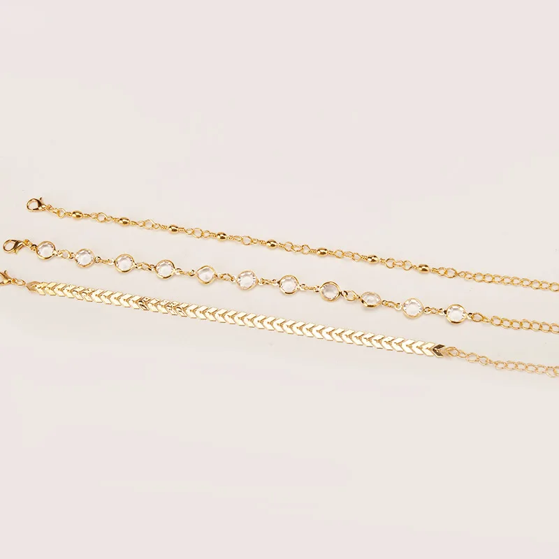 Sale 3Pcs/Set Allergy Free Gold Silver Color tassel Anklet For Women Summer Beach Jewelry Crystal Beads Sequins Anklet Set
Sale 3Pcs/Set Allergy Free Gold Silver Color tassel Anklet For Women Summer Beach Jewelry Crystal Beads Sequins Anklet Set