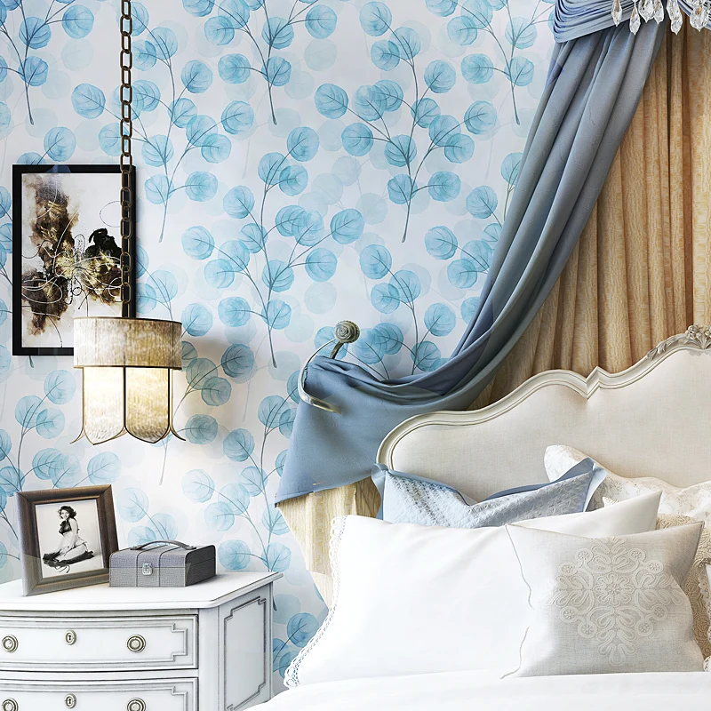 Nordic Plant Art Wallpaper Blue Ink Leaves Papel De Parede Bedroom Living Room Tv Background Non-woven Wall Paper Restaurant
Nordic Plant Art Wallpaper Blue Ink Leaves Papel De Parede Bedroom Living Room Tv Background Non-woven Wall Paper Restaurant