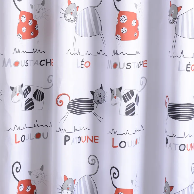 High Quality Cartoon Cute Cats Polyester Fabric Bathroom Curtain Waterproof Mildewproof Shower Curtains for Home Decoration 20
High Quality Cartoon Cute Cats Polyester Fabric Bathroom Curtain Waterproof Mildewproof Shower Curtains for Home Decoration 20