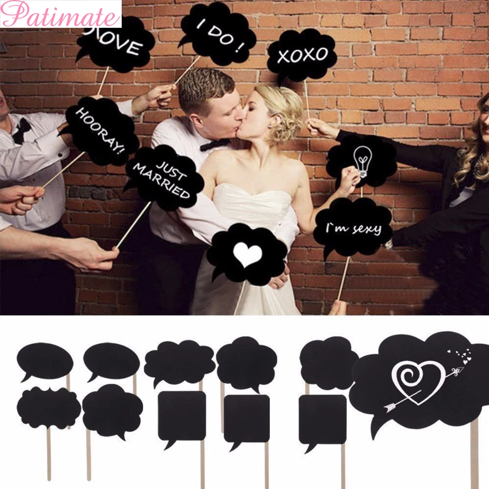 PATIMATE 10pcs Photo Booth Props Wedding Decoration Mini Chalkboard Wedding Signs Sweet Valentine's Gift Birthday Party Supplies
PATIMATE 10pcs Photo Booth Props Wedding Decoration Mini Chalkboard Wedding Signs Sweet Valentine's Gift Birthday Party Supplies