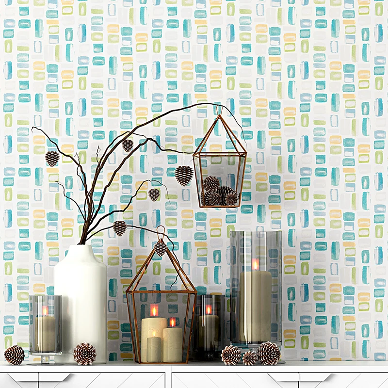 Roll Fresh Colorful Children's Bedroom Wallpaper Nordic Modern Fashion Bedroom Living Room Texture Wallpaper Papel De Parede
Roll Fresh Colorful Children's Bedroom Wallpaper Nordic Modern Fashion Bedroom Living Room Texture Wallpaper Papel De Parede