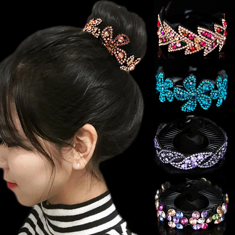 Fashion Rhinestones Flower Hair Claws Crystal Twist Headwear Hair band For Women Hair Accessories 23 Colors
Fashion Rhinestones Flower Hair Claws Crystal Twist Headwear Hair band For Women Hair Accessories 23 Colors