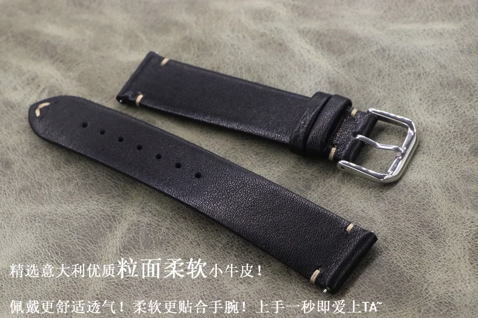 18mm 19mm 20mm 22mm Quick disassembly black soft New Top Grade Thin section Genuine Leather Watch Strap for High-end Brand watch
18mm 19mm 20mm 22mm Quick disassembly black soft New Top Grade Thin section Genuine Leather Watch Strap for High-end Brand watch