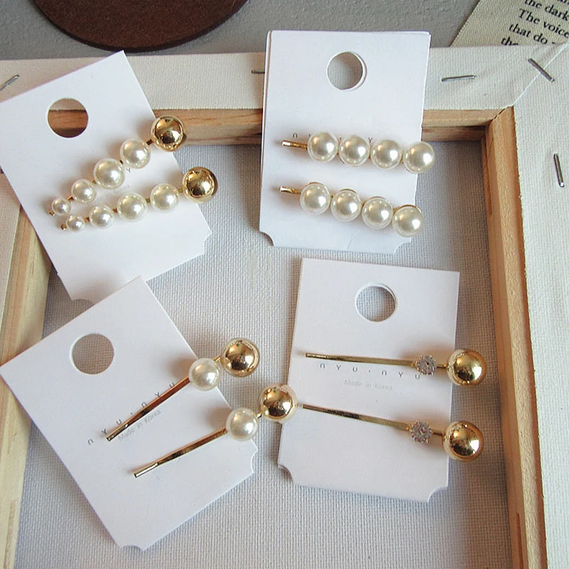 Hot 1PC Korea Imitiation Pearl Barrette White Women Hairpins Party Metal Ball Hair Clips Girls Hair Accessories
Hot 1PC Korea Imitiation Pearl Barrette White Women Hairpins Party Metal Ball Hair Clips Girls Hair Accessories