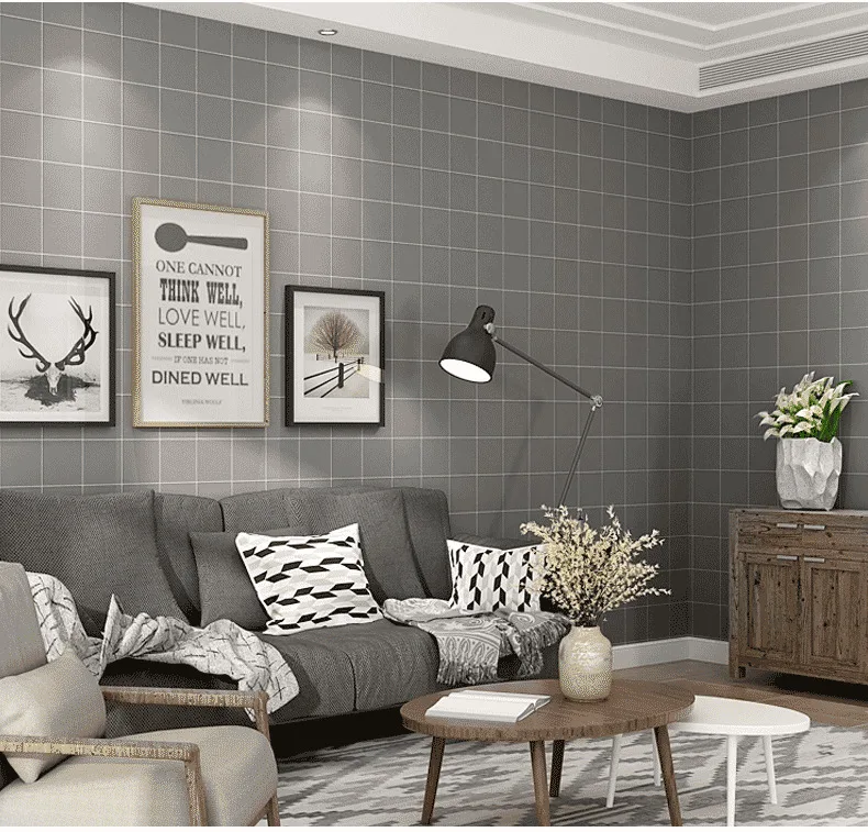 Wallpaper Modern Minimalist Black White Plaid New Nordic Style Living Room Background Wall Clothing Store Wallpaper Waterproof
Wallpaper Modern Minimalist Black White Plaid New Nordic Style Living Room Background Wall Clothing Store Wallpaper Waterproof