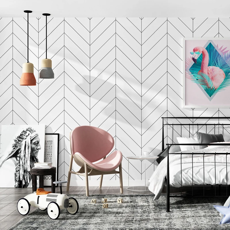 Nordic Wallpaper Modern Geometric Vertical Stripe Clothing Store Barber Shop Bedroom Living Room Tv Background Wall Paper
Nordic Wallpaper Modern Geometric Vertical Stripe Clothing Store Barber Shop Bedroom Living Room Tv Background Wall Paper