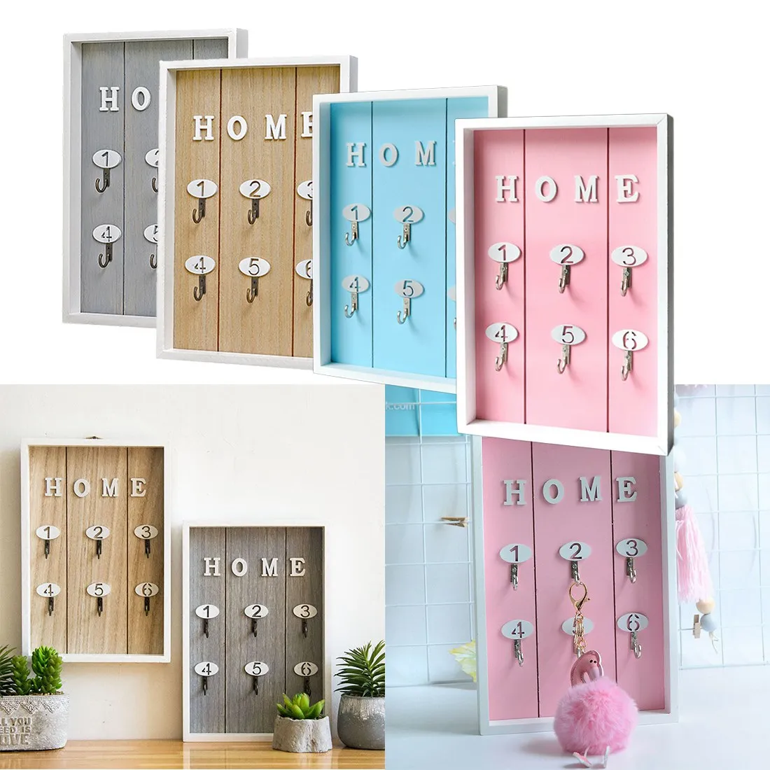 Key Box Gray INS Scandinavian Style Wall Decoration Handmade Wooden "HOME" Creative Key Box Wall Creative Room Decoration Mura
Key Box Gray INS Scandinavian Style Wall Decoration Handmade Wooden "HOME" Creative Key Box Wall Creative Room Decoration Mura