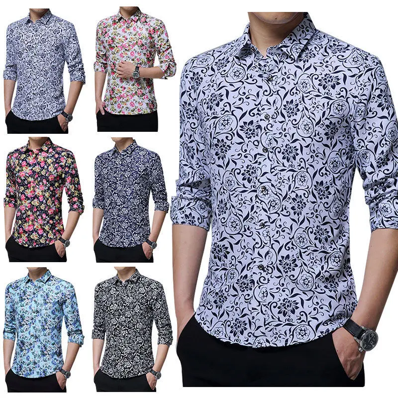 Men's Tops Casual Shirts Fashion Long Sleeve Fit Fashion Men's Luxury Slim Fit Long Casual Sleeve Dress Shirts Printed Tops
Men's Tops Casual Shirts Fashion Long Sleeve Fit Fashion Men's Luxury Slim Fit Long Casual Sleeve Dress Shirts Printed Tops