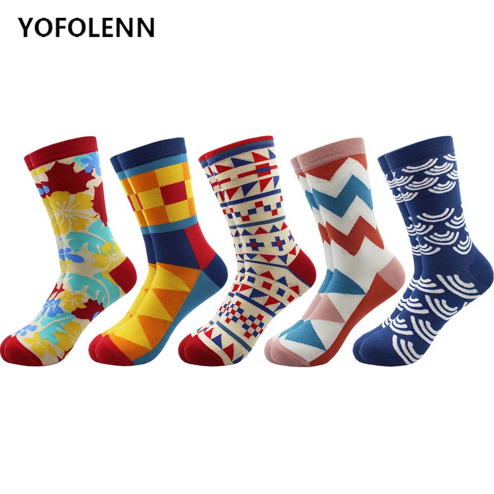 5 Pair/lot Men's Happy Funny Socks with Printing Maple Leaf Argyle Pattern Long High Quality Cotton Socks Party Happy Socks
5 Pair/lot Men's Happy Funny Socks with Printing Maple Leaf Argyle Pattern Long High Quality Cotton Socks Party Happy Socks
