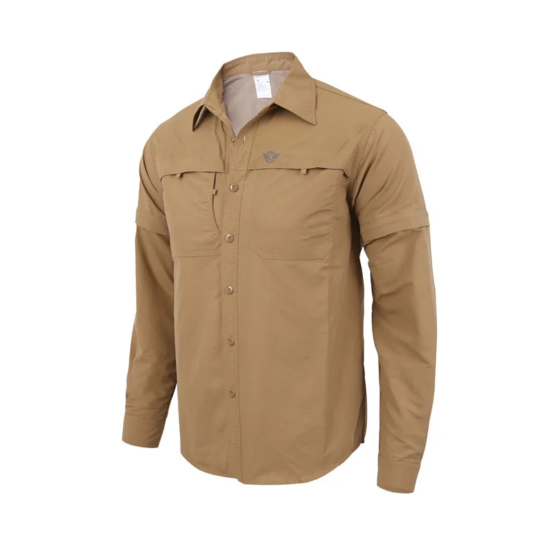 Outdoor Sports Quick-drying Removable Long Sleeve Shirts Men Fishing Hunting Summer Breathable Clothes Male Tactical Short Tops
Outdoor Sports Quick-drying Removable Long Sleeve Shirts Men Fishing Hunting Summer Breathable Clothes Male Tactical Short Tops