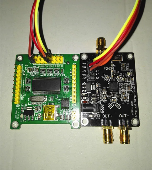 ADF4350 ADF43501 PLL RF Signal Source Frequency Synthesizer Development Board sine wave /CY7C68013A USB 2.0 board logic analyzer |