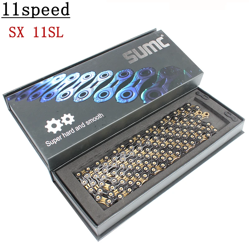 SUMC SX11SL велосипедная цепь 116L 11 цепь для скоростного велосипеда с MissingLink для горного/удочного велосипеда части с оригинальной коробкой
SUMC SX11SL велосипедная цепь 116L 11 цепь для скоростного велосипеда с MissingLink для горного/удочного велосипеда части с оригинальной коробкой
