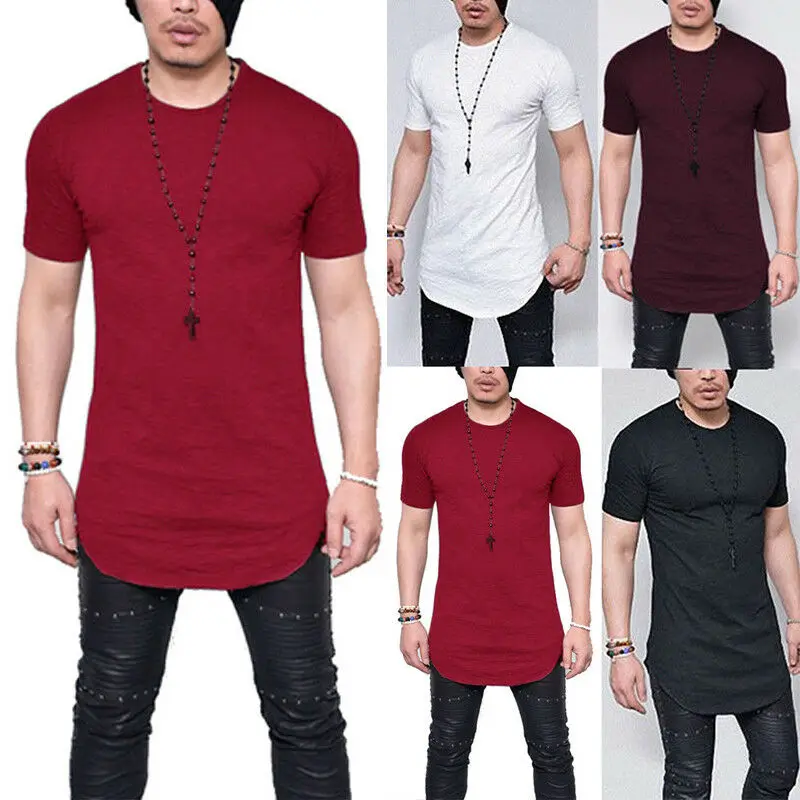 New men's T-shirt super long high waist City T-shirt long line super solid top with T-shirt basic elastic T-shirt
New men's T-shirt super long high waist City T-shirt long line super solid top with T-shirt basic elastic T-shirt