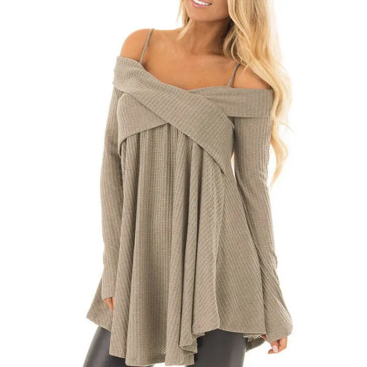 New style women's suspender wrapped chest knitting wool waffle sweater long sleeve Pullover casual top
New style women's suspender wrapped chest knitting wool waffle sweater long sleeve Pullover casual top