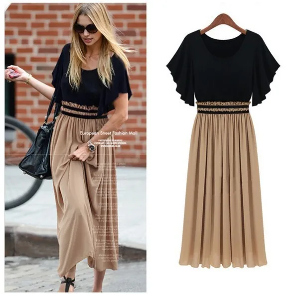 2019 New Fashion Bohemian Women's High Waist Ruffle Sleeve Sexy Vintage Long Chiffon Maxi Dress Plus Size One-piece Dress
2019 New Fashion Bohemian Women's High Waist Ruffle Sleeve Sexy Vintage Long Chiffon Maxi Dress Plus Size One-piece Dress