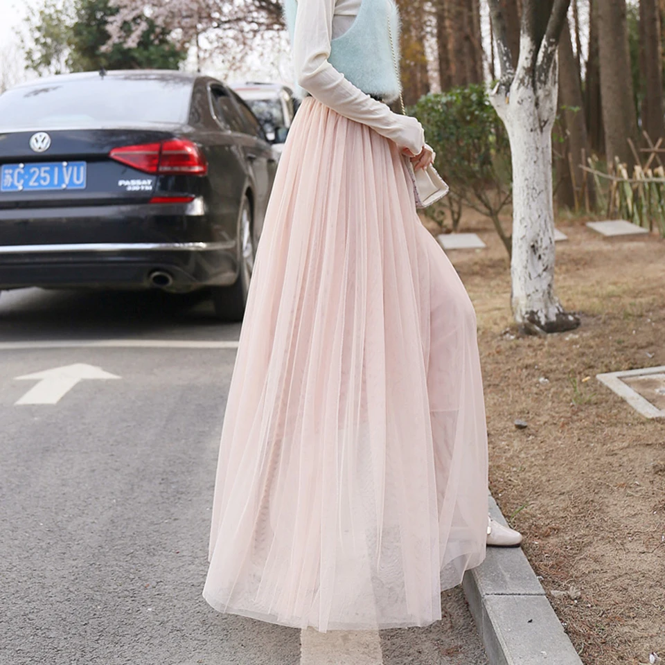 2019 Pink Black White Maxi Tulle Skirts Adult Casual Summer Winter Long Tutu Pleated Mesh Skirt Girls Elastic High Waist Skirt
2019 Pink Black White Maxi Tulle Skirts Adult Casual Summer Winter Long Tutu Pleated Mesh Skirt Girls Elastic High Waist Skirt
