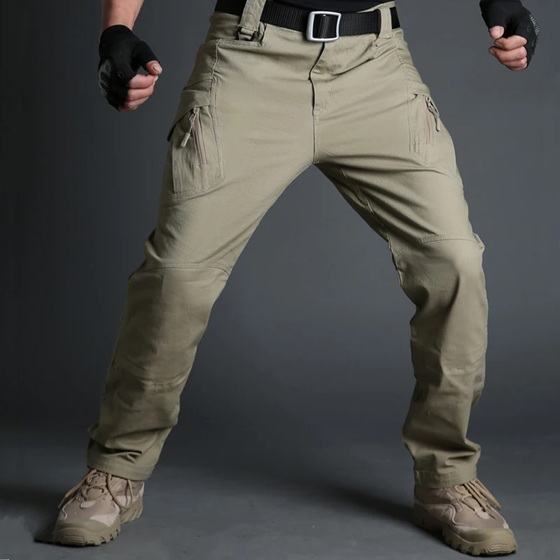 Men's Multi Pocket Cargo Pants Army Fan Combat Tactical Pants Overalls Male Spring Outdoor Training Climbing Military Trousers
Men's Multi Pocket Cargo Pants Army Fan Combat Tactical Pants Overalls Male Spring Outdoor Training Climbing Military Trousers