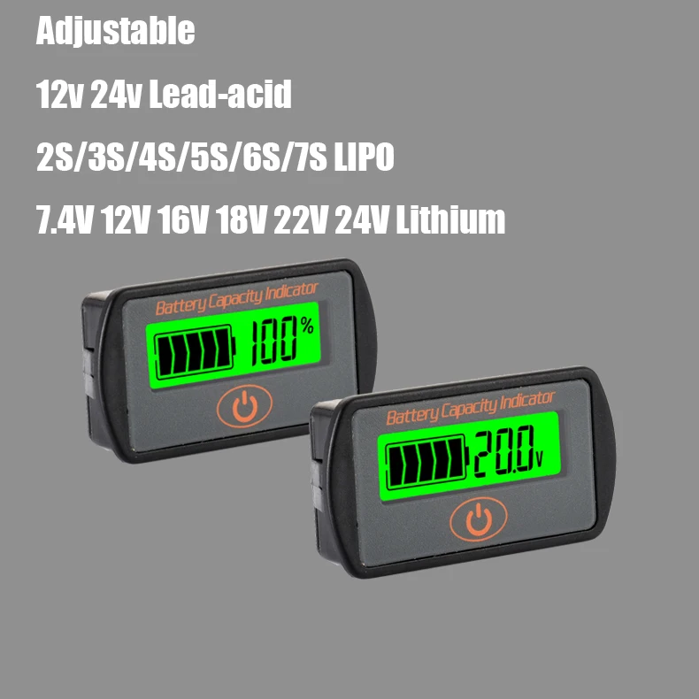 2IN1 Battery Monitor 1S 2S 3S 4S 5S 6S 7S lead acid Lithium battery indicator Digital LCD Capacity VOLT Tester dc 12v 24v car
2IN1 Battery Monitor 1S 2S 3S 4S 5S 6S 7S lead acid Lithium battery indicator Digital LCD Capacity VOLT Tester dc 12v 24v car