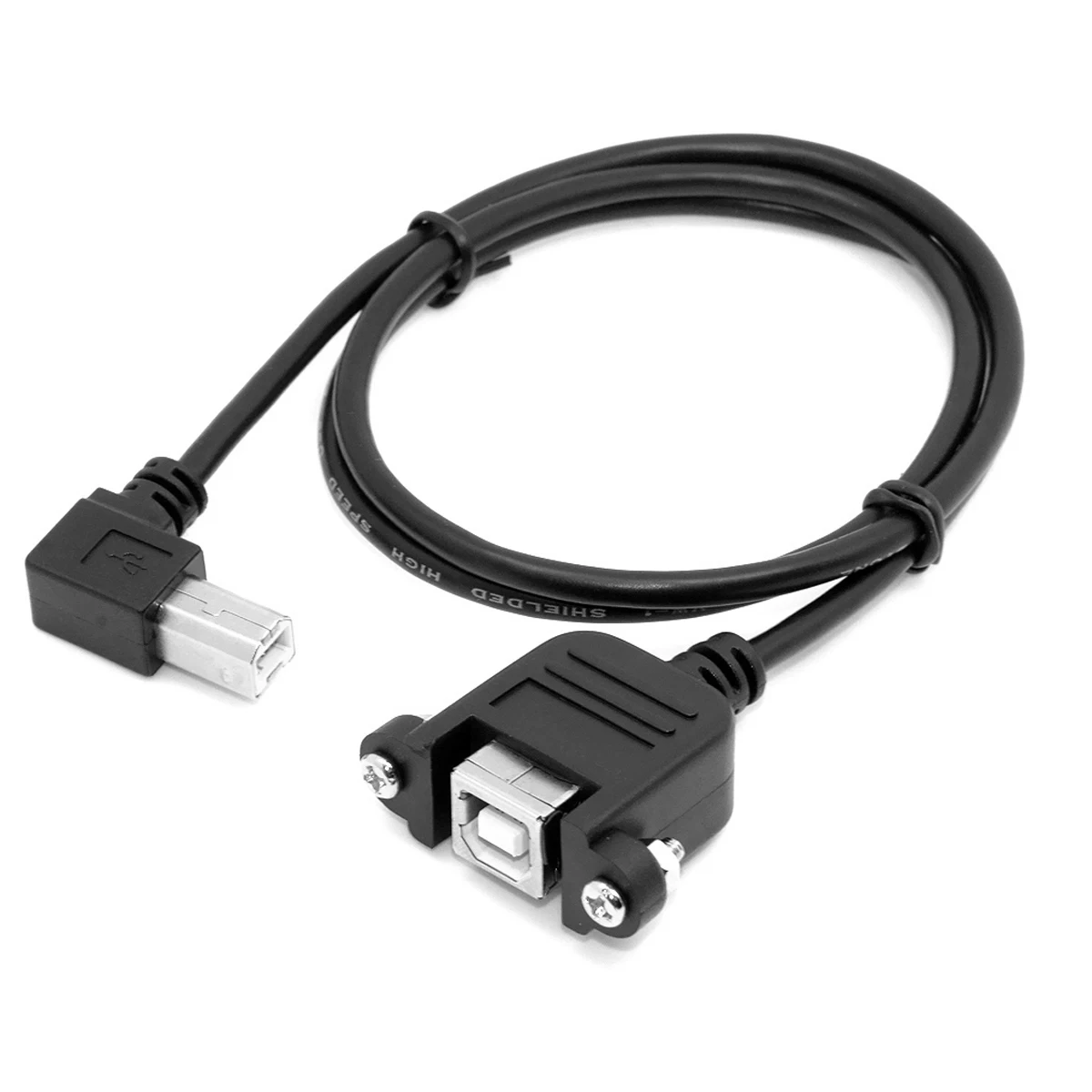CYSM Right Angled 90 Degree USB B Type Male to Female Extension Cable with Screws for Panel Mount 50cm 100cm
CYSM Right Angled 90 Degree USB B Type Male to Female Extension Cable with Screws for Panel Mount 50cm 100cm