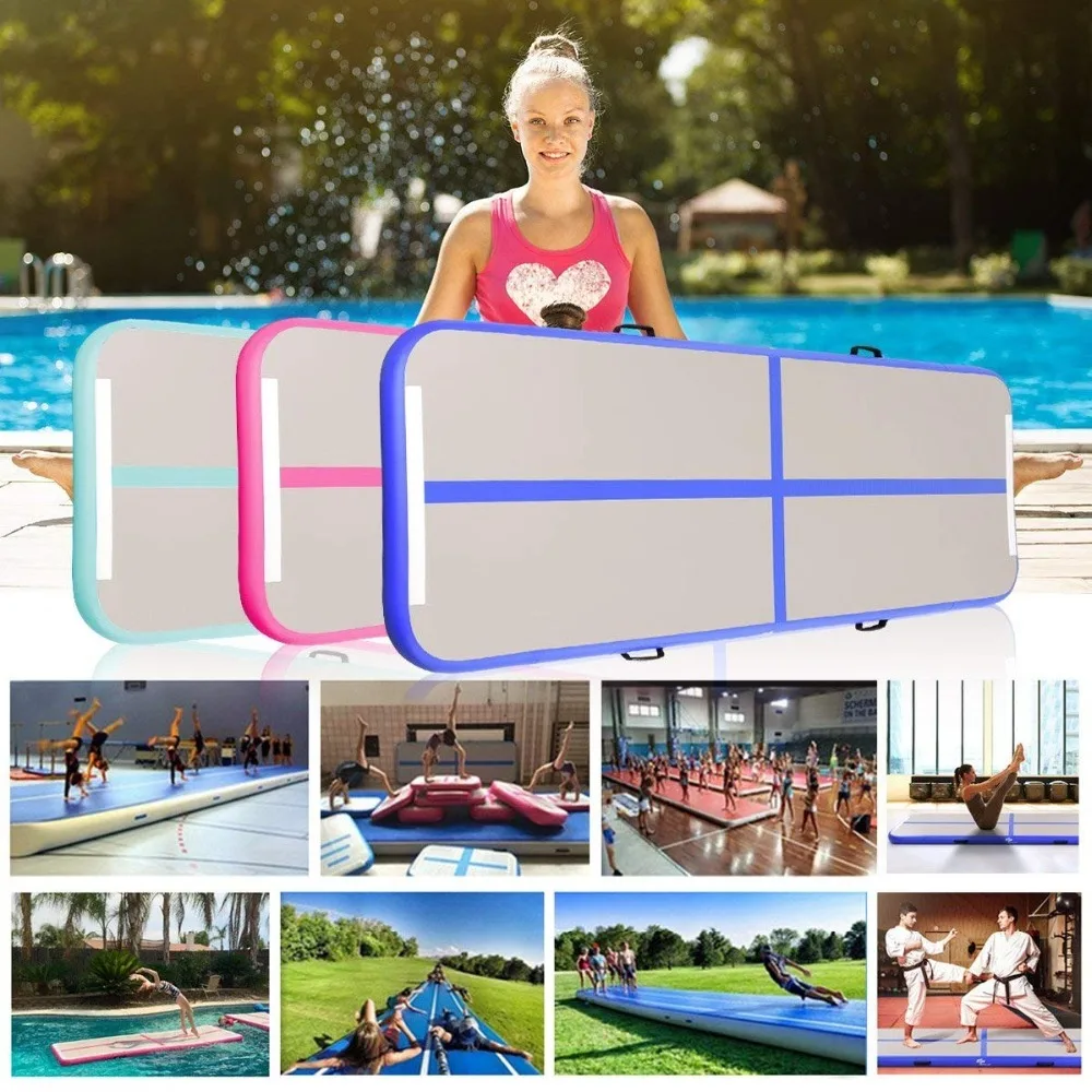 Inflatable Gymnastics Airtrack Tumbling Air Track Floor Trampoline Electric Air Pump For Home Use/training/cheerleading/beach
Inflatable Gymnastics Airtrack Tumbling Air Track Floor Trampoline Electric Air Pump For Home Use/training/cheerleading/beach