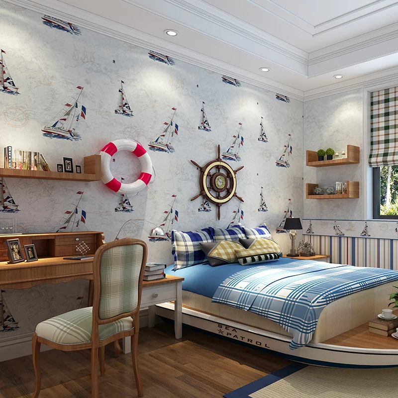 Mediterranean Sailboat Kids' Room Wallpaper Wall Paper Roll For Kids Boy Bedding Room Papel De Parede Wall Papers Home Decor
Mediterranean Sailboat Kids' Room Wallpaper Wall Paper Roll For Kids Boy Bedding Room Papel De Parede Wall Papers Home Decor